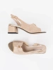 Beige heeled sandals