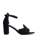 Black Block Heel Sandals by W. Potocki
