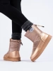 Gold Potocki Snow Boots with Low Top