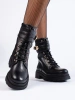 Black Eco-Leather Ankle Boots