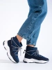 Navy Blue Snow Boots by BIG STAR KK274273