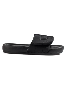 Black adjustable strap slides