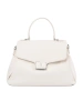 Light beige handbag with handle and strap