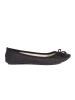 Glossy Black Ballet Flats with Bow