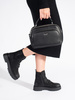 Platform Black Boots by Sergio Leone