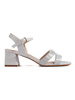 Shimmering Grey Sandals by Sergio Leone