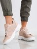 Lightweight Pink Perforated Sneakers