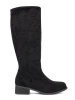 Suede Black Over-the-Knee Boots