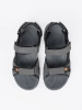 Gray sports sandals
