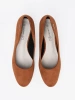 Brown Pumps with Decorative Silver Heel
