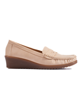 Beige Loafers