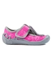 Pink Marbled Velcro Slippers for Girls