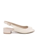 Light Beige Elegant Low-Heeled Sandals