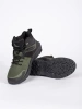 Men's green-black trekking shoes