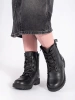 Lace-Up Black Ankle Boots for Her