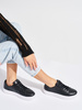Sergio Leone Black Lace-Up Leather Sneakers