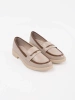 Women's Elegant Beige Loafers