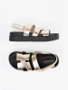 Classic platform sandals gold