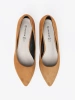 Brown Pumps with Low Decorative Heel