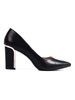 Black Block Heel Pumps