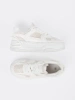 White women's lace sneakers