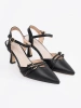 Black slingback heels