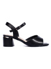 Chic Black Heel Sandals by Sergio Leone