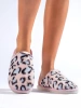 Pink Leopard Print Slippers