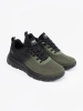 Light dark green men's sports shoes