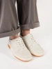 Light Beige Platform Sneakers