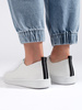 White Lace-Up Casual Shoes