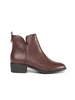 Sergio Leone Cozy Low-Cut Brown Booties