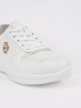 White genuine leather sneakers