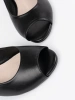 Black Elegant Low Heel Sandals