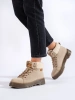 Beige Cozy-Lined Hiking Boots