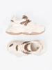 Leopard print thick sole sneakers