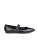 Shiny Black Ballet Flats