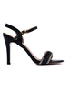 Chic Black Heeled Sandals