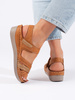 Friendly Brown Velcro Sandals