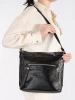 Black handbag with adjustable strap