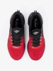Black and red sports shoes