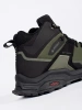 Men's green-black trekking shoes