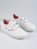 Potocki White Velcro Sneakers for Kids