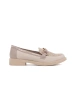 Light Beige Loafers with Leather Insole