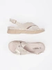 Light Beige Flat Sandals