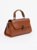 Small brown shoulder bag with handle