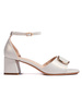 Light Grey Heeled Sandals by Sergio Leone