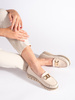 Beige Platform Loafers