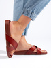Brown Slide Sandals by Sergio Leone