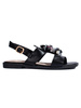 Black Sandals with Embellishment
